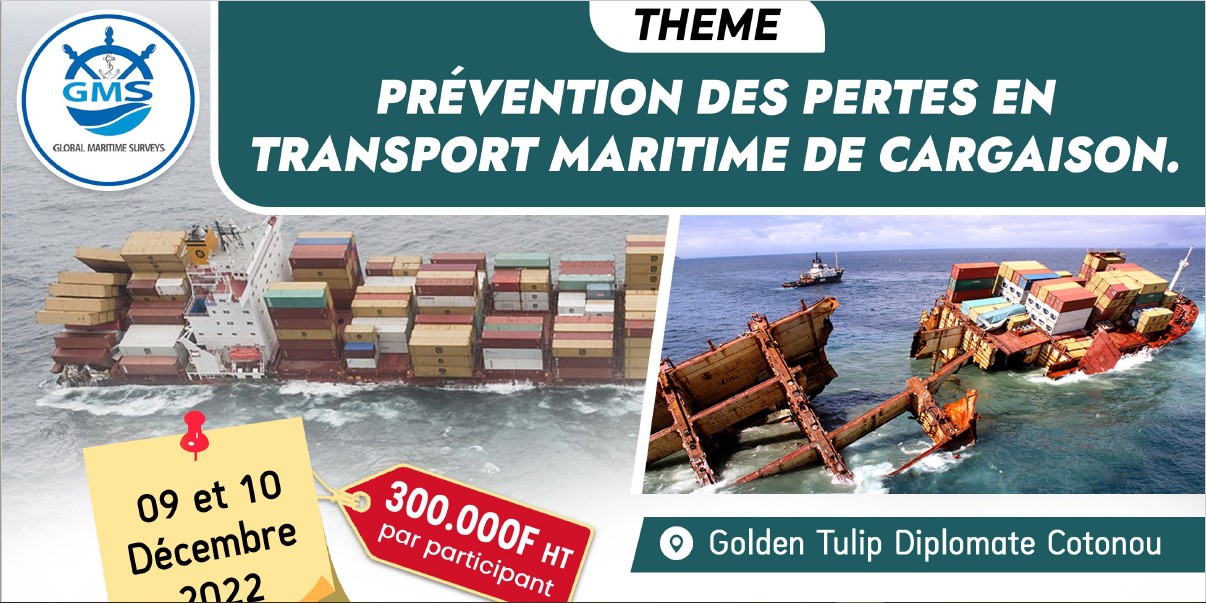 PREVENTION DES PERTES EN TRANSPORT MARITIME DE CARGAISON